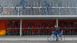 Ein Fahrradparkhaus in Oranienburg am 08.04.2020.(Quelle:dpa/Bildagentur-online/Joko)