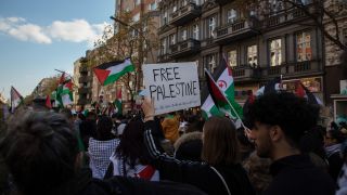Symbolbild: Pro-Palästina-Demo in Berlin. (Quelle: dpa/M. Kuenne)