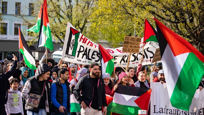 Archivbild: Pro-Palästina-Demo in Berlin. (Quelle: imago images/E. Contini)