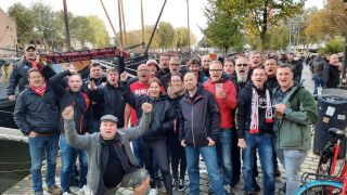 Der Union Fanklub Ludwigsfelde zu Gast in Rotterdam. (Quelle: Georg Bartossek)