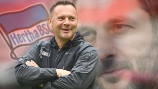 Der neue Hertha-Trainer Pal Dardai und der scheidende Trainer Sandro Schwarz (imago images/Sven Simon)