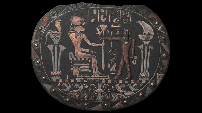 Unterteil eines Gegengewichts (Menit), um 880 v.Chr., (Quelle: Staatliche Museen zu Berlin, Ägyptisches Museum und Papyrussammlung / Sandra Steiß)