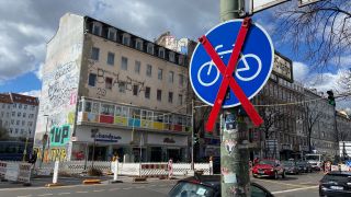 Ende Fahrradweg in Neukölln (Quelle: rbb/Helena Daehler)