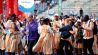 Athleten von der Elfenbeinküste bei der Eröffnung der Special Olympics World Games Berlin 2023 im Olympiastadion. Berlin, 17.06.2023. (Quelle: dpa/Jean MW/Geisler-Fotopress)