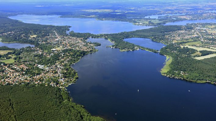 Gemeinde Schwielowsee mit der Ortschaften Geltow und Caputh und den Seen Templiner See (Quelle: imago images)