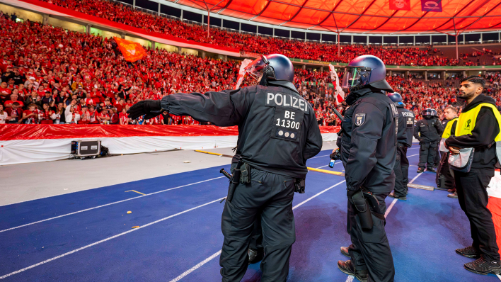 Beim Pokalfinale zwischen RB Leipzig und Eintracht Frankfurt kam es zu Auseinandersetzungen mit der Polizei. (Foto: IMAGO / Kirchner-Media)