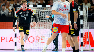 Nils Lichtlein (l.) führt Deutschland ins Halbfinale der U21-Handball-WM. (Foto: IMAGO / wolf-sportfoto)