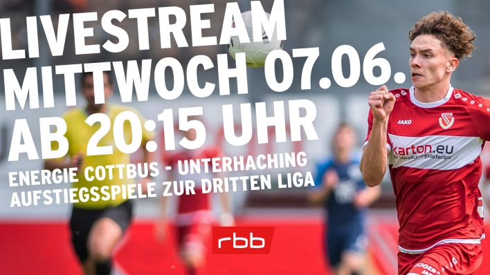 Jetzt live: Kann Cottbus im Hinspiel um den Drittliga-Aufstieg gegen Unterhaching vorlegen?
