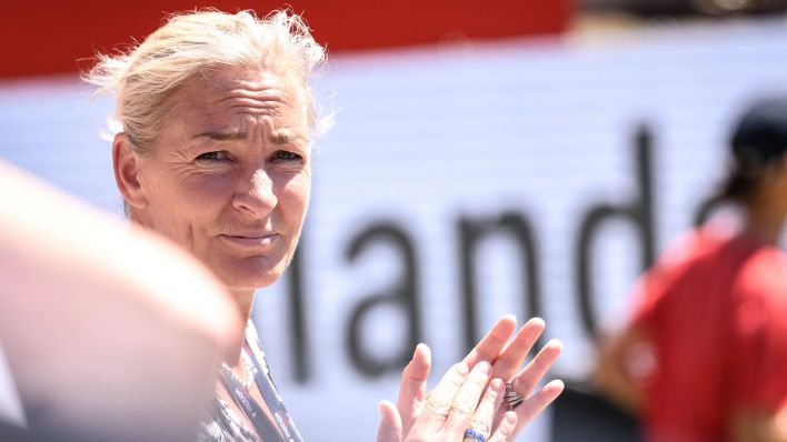Barbara Rittner beim WTA-Turnier in Berlin. Quelle: imago images/Jan Huebner