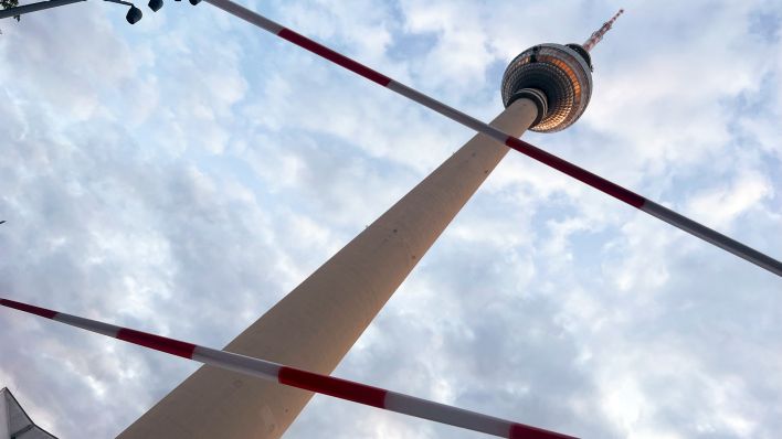 Drohnen-Unfall am Berliner Fernsehturm (Quelle: rbb/Giovanni Zeitz)