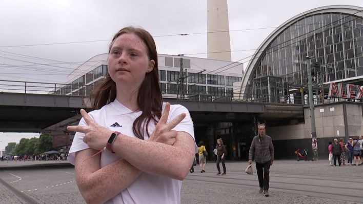 Tamara Röske, Athletin bei den Special Olympics World Games (Quelle: rbb)