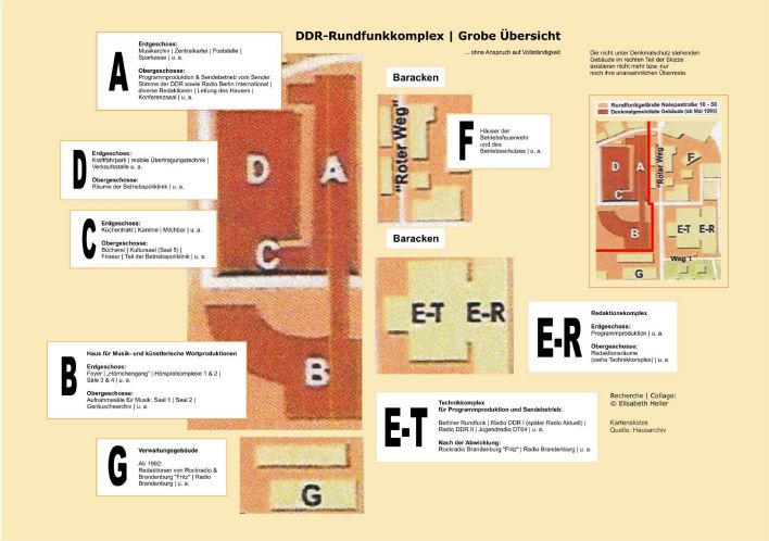 Lageplan DDR-Rundfunkgelände Nalepastraße (Bild: Elisabeth Heller/zeitreisen-nalepafunk.com)