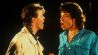 David Bowie und Mick Jagger singen 1985 "Dancing in the Streets" (Quelle: Imago Images)
