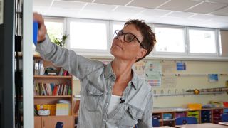 Lehrerin Anke Graff, Grundschule Basdorf. (Quelle:rbb/L.Tran)