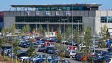 06.09.2023, Brandenburg, Grünheide: Die Tesla Gigafactory Berlin-Brandenburg. (Quelle: dpa/Patrick Pleul)