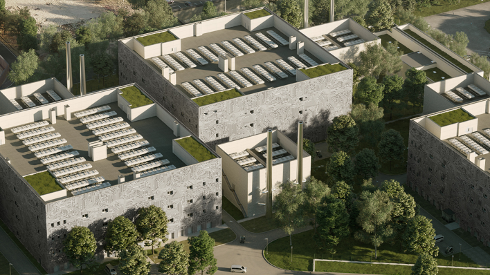Blick aus das geplante Rechenzentrum in Berlin-Lichtenberg (Quelle: Prea Group).