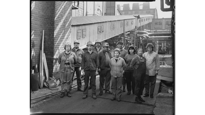 Tagesbrigade aus dem Nassdienst Brikettfabrik 65 am 30. März 1993 (Quelle: Christina Glanz)