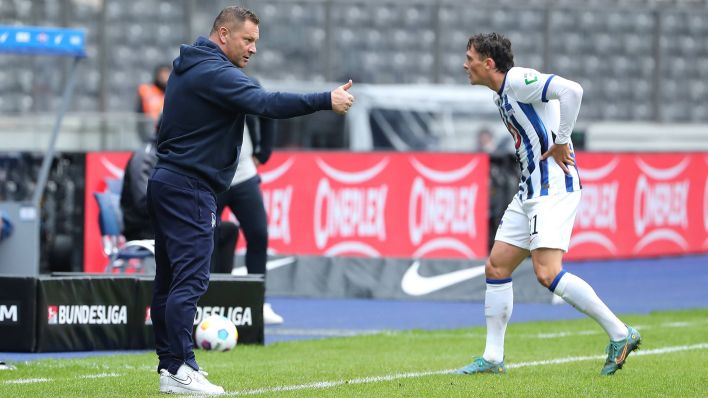 Pal Dardai lobt Fabian Reese im Spiel gegen den SC Paderborn (Bild: IMAGO/Contrast)