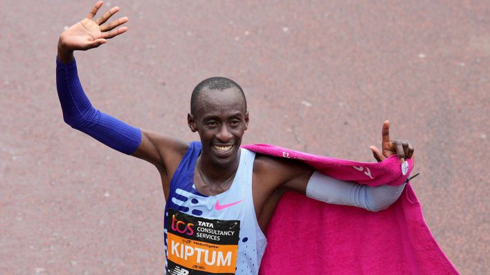 Der kenianische Marathon-Läufer Kelvin Kiptum (imago images/Shutterstock)