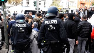 In Berlin-Neukölln hat die Polizei einen propalästinensischen Protest aufgelöst. (Bild: TNN)