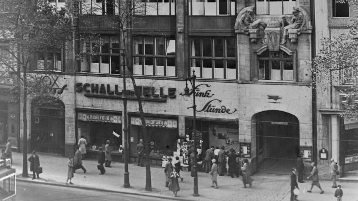 Archivbild: Blick auf das Voxhaus in Berlin im Jahre 1923. (Quelle: RRG/DRA)