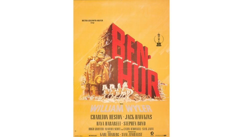 Filmplakat: Lutz Rohrbach, Ben Hur, 1974. (Quelle: Staatliche Museen zu Berlin, Kunstbibliothek / Dietmar Katz)