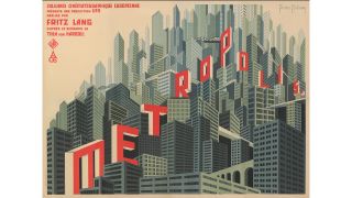 Filmplakat: Boris Bilinsky, Metropolis, 1927. (Quelle: Staatliche Museen zu Berlin, Kunstbibliothek / Dietmar Katz)