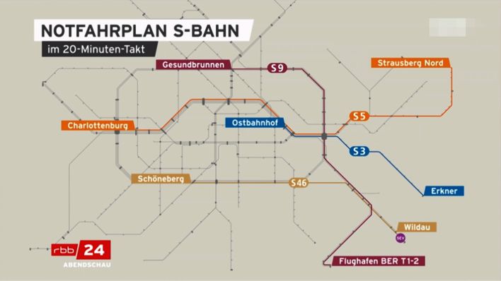 Grafik: Nofahrplan S-Bahn - im 20 Min. Takt. (Quelle: rbb)