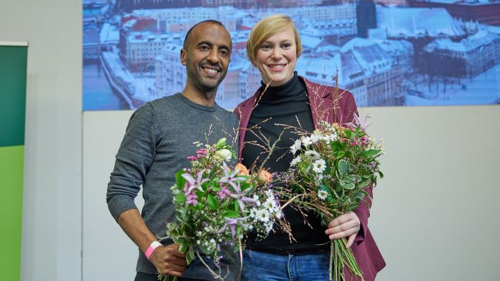 Berliner Grüne wählen Nina Stahr und Philmon Ghirmai zur neuen Doppelspitze
