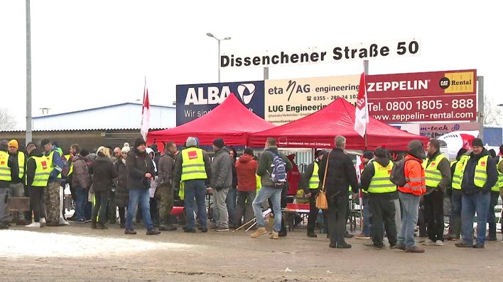 Streik bei der Alba: Winterdienst und Müllabfuhr in der Lausitz  eingeschränkt