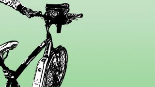 Grafik E-Bike vor grünem Hintergrund (Quelle: rbb/Sophia Bernert)