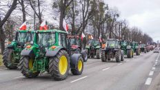 Symbolbild: Polnische Landwirte demonstrieren mit Traktoren (Bild: dpa/ NurPhoto/ Michal Fludra)