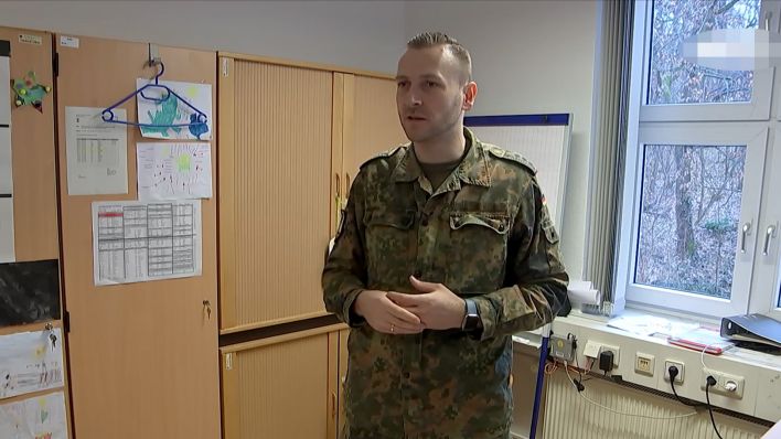 Brandenburger Bundeswehr Hauptmann Thilo. (Quelle: rbb)