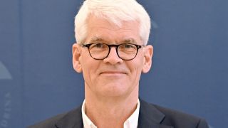 Eduard Mühle, aufgenommen am 05.04.2023 auf der Pressekonferenz zu seinem Amtsantritt als neuer Präsident der Europa-Universität Viadrina Frankfurt (Oder). (Quelle: dpa-Bildfunk/Bernd Settnik)