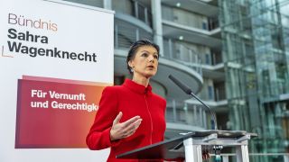 Archivbild: Sahra Wagenknecht, Bundesvorsitzende des Bündnis Sahra Wagenknecht (BSW) am 12.03.2024 in Berlin.(Quelle: dpa/Hannes P Albert)