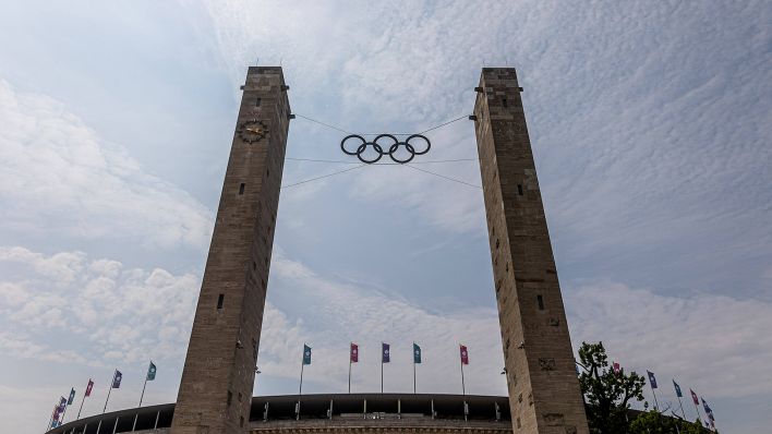 Das Berliner Olympiastadion im Sommer 2023. Quelle: imago images/Manngold
