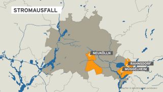Betroffene Regionen des Stromausfalls in Berlin am Dienstag, den 05.03.2024.(Quelle:rbb)