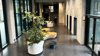Foyer des AI Campus in Berlin-Gesundbrunnen Foyer des AI Campus in Berlin-Gesundbrunnen