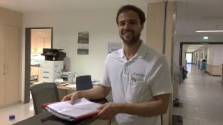 Uniabsolvent Vincent Grotkopp am Asklepios Klinikum-Schwedt