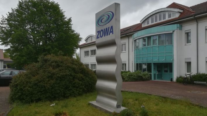 Das Gebäude des ZOWA in Schwedt (Uckermark)