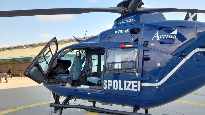 Piloten-Anwärter der Bundespolizei Flugübungen Hubschrauber Brandenburg 2