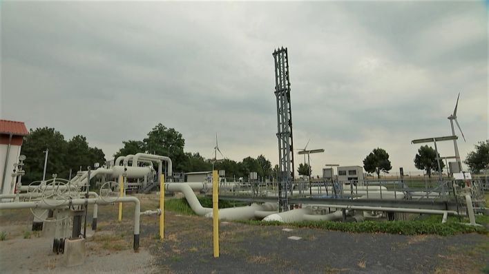 Verdichterstation der Gas-Pipeline in Mallnow