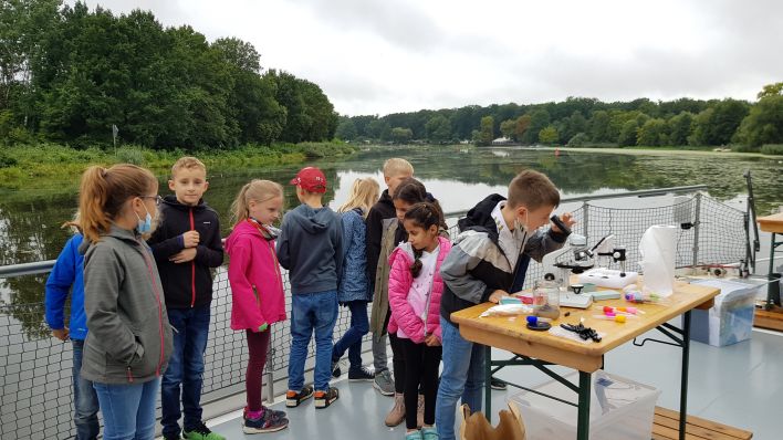 Forschungs-Dampfer "WasserGeisterSchiff" für den Schulterricht in Fürstenwalde