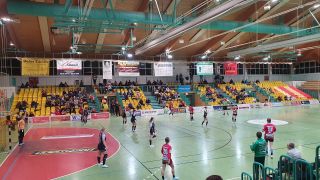 Spielerinnen vom Frankfurter Handball Club FHC
