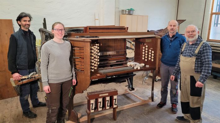 Handwerker aus Eberswalde Rekonstruieren Orgel aus Schottland für Marienkirche in Prenzlau