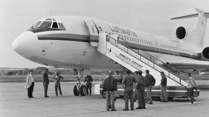 TU-154 bei ihrem letzten Besuch zur Flugschau Pfingsten 1997 in Neuhardenberg