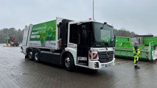 Müllfahrzeug mit Wasserstoff in Bernau (Barnim)