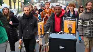 Demo gegen Abschiebung von Flüchtlingen in Eberswalde (Barnim)
