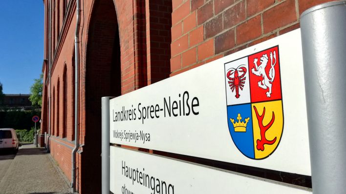 Schild des Landkreises Spree-Neiße (Foto: rbb/Schneider)