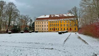 Das Schloss Lieberose im Winter (Foto: rbb/Friedrich)